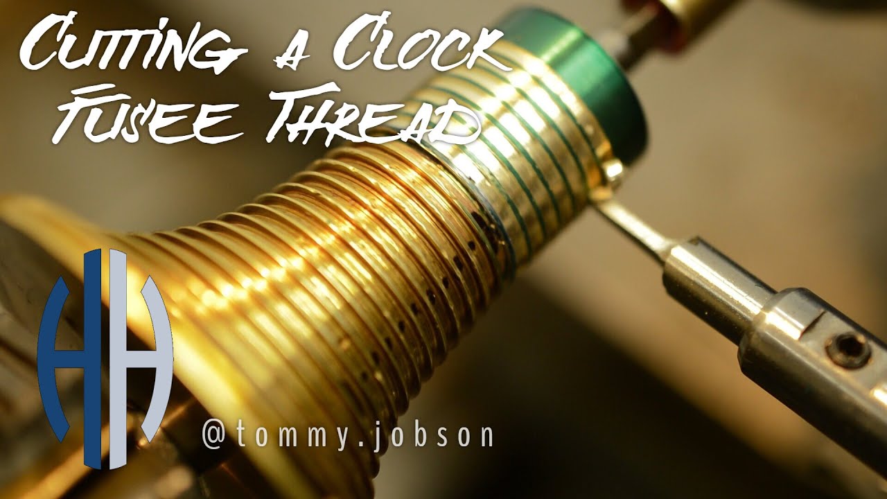 Cutting a Clock Fusee Thread YouTube