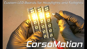 CorsoMotion LED headlight taillight Custom Made Board How To Build
