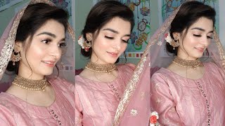 Engagement Look Makeup & Hairstyle Easy Bun Tutorial One Brand Makeup