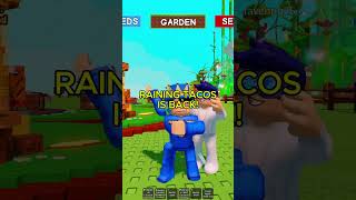 Raining Tacos Is Back In Grow A Garden