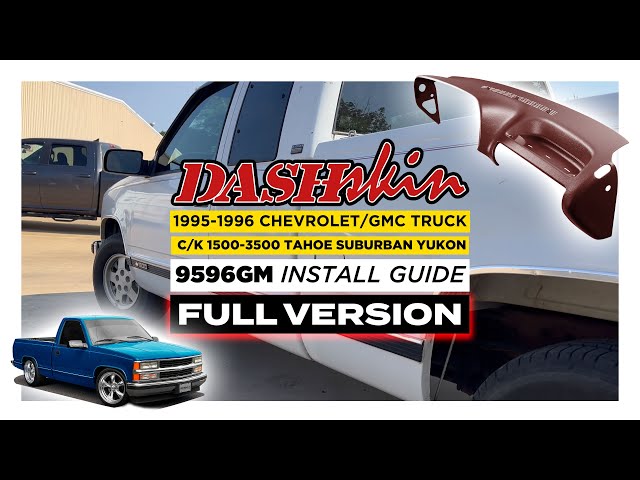 Dashskin 1995-1996 Chevrolet/GMC Truck Dash Cover C/K 1500-3500 Tahoe Suburban Yukon-Ruby
