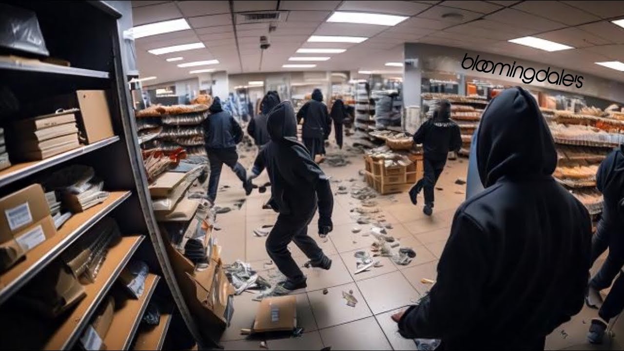 rampant THEFT Bloomingdale’s FLEES San Francisco