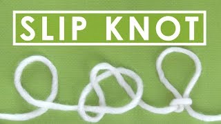 HOW TO MAKE A SLIP KNOT with Kristen from Studio Knit