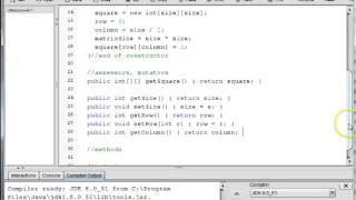 Magic Square Part 2 MagicSquare Class Profile