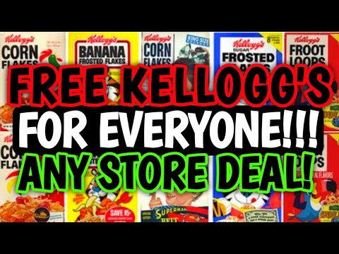 🤑FREEBIE ALERT!🚨FREE KELLOGGS CEREAL FOR EVERYONE!!🤑FEEDING AMERICA🚨ANY STORE DEAL!!🤑