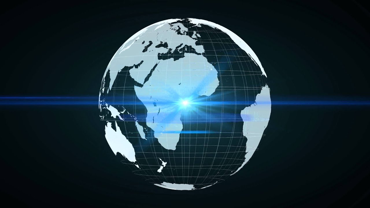 vector black presentation With Globe  4K in Download Alpha 4  Free Looping World