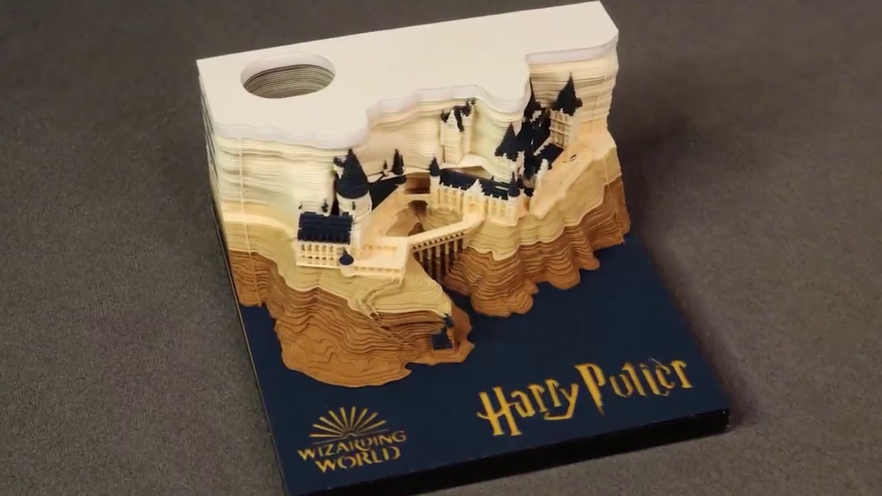 Harry Potter Memo Pad Reveals Hogwarts Castle Youtube
