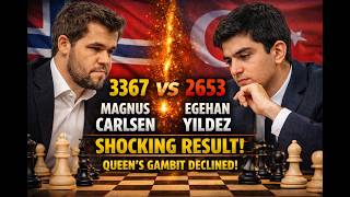 Magnus Carlsen vs Egehan Yıldız | Queen’s Gambit Declined |A to Z chess in ENGLISH-171