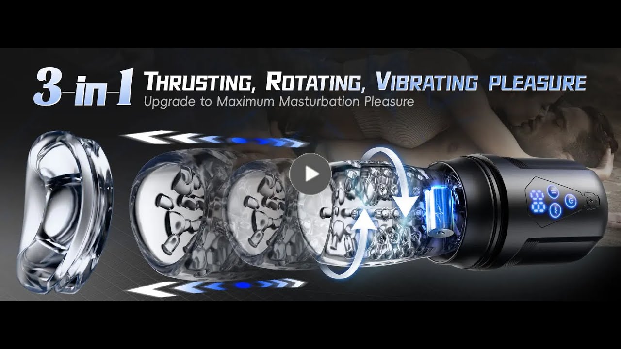 3-in-1 App-Controlled Male Masturbator – Realistic Blowjob Machine