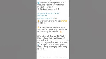 InterLinkNew - ITLX Wallet is officially launched 👉code 02091945 #InterLink #ITLG #ITL #ITLX