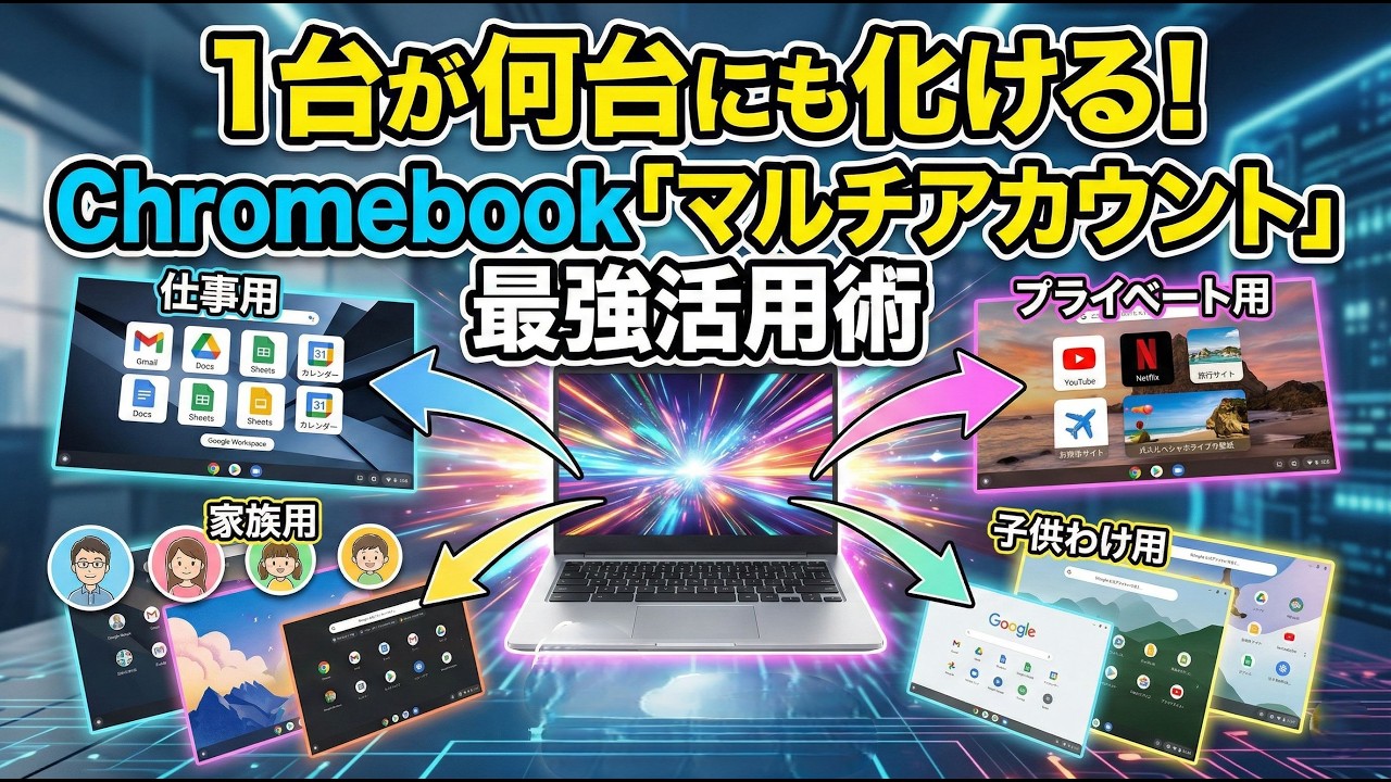 1台が何台にも化ける！Chromebook「マルチアカウント」活用術