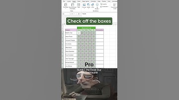 Cara membuat Kotak Centang ✅ dalam 30 Detik! Di excel. #excel #tipsexcel