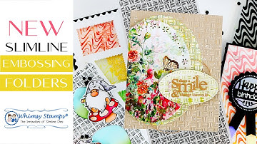 NEW Slimline Embossing Folders | Tips and Techniques
