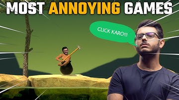 Hardest Game In The World |  Most Annoying Games | Getting Over It | Carryminati | Gamexpatty