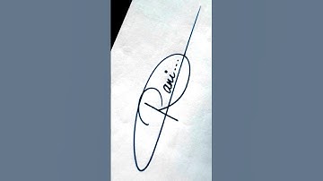 Rani , name sign #shorts #youtubeshorts #artist #handwriting #viral #trending #signature #sign