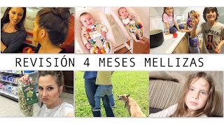 VLOG 4 MESES MELLIZAS (semana 1) Mi opinión sobre las vacunas + Reportaje Adela Úcar + Cena Express