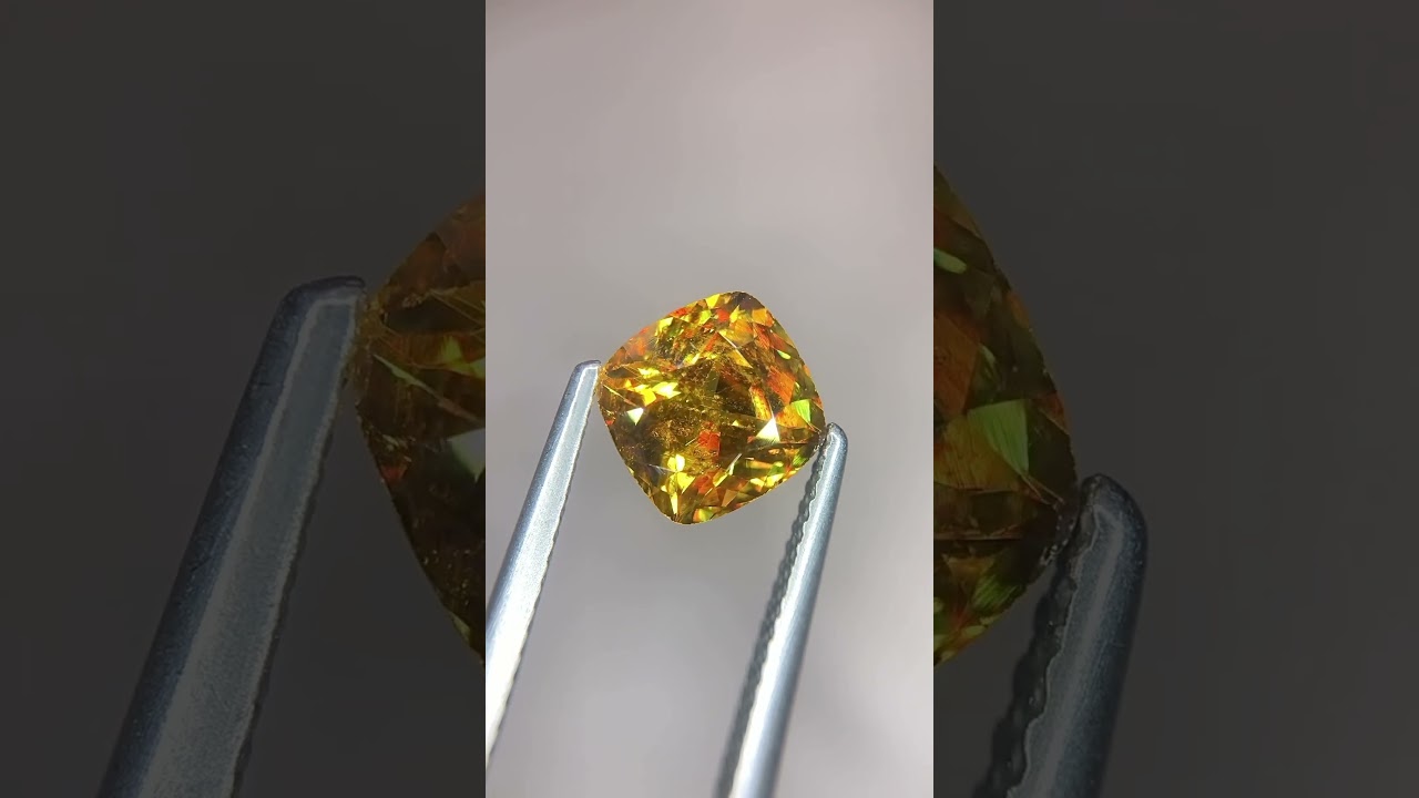 Lustrous Full fire Sphene Gemstone 