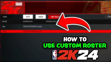 NBA 2K24 - How To Use A Custom Roster In MyNBA (MyLeague)