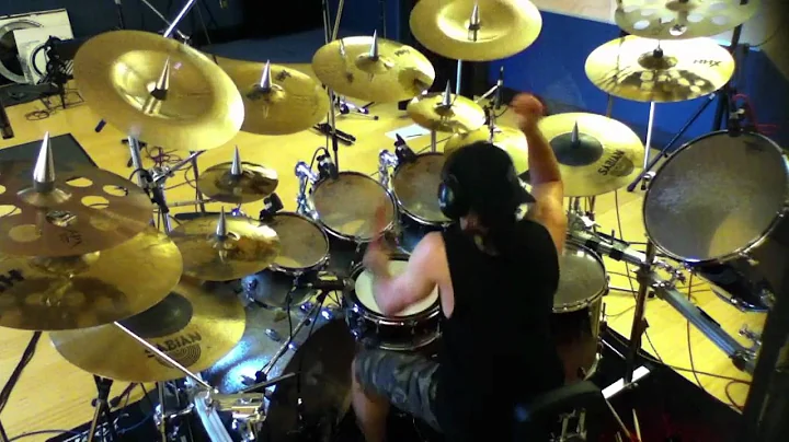 Recording drum tracks for the Primal Fear song "St...