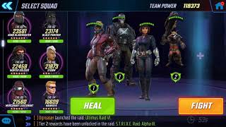 Enemies never move! Red Skull Node- Ultimus 6( Marvel Strike Force )