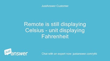 Samsung air conditioner remote. How to change from Celsius to Fahrenheit?