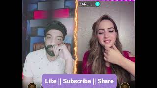 Cute Girl Zarlain With Moon Awan Broadcast Aisha Talk