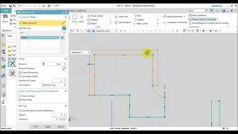 Bài 16  Lệnh Offset Curve  và thực hành Offset Curve NX11