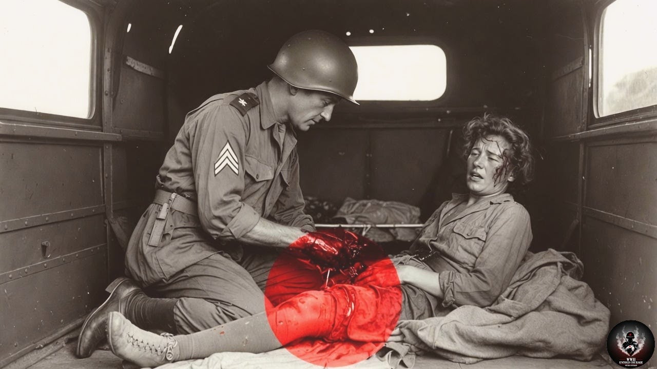 She's Bleeding Out! American Surgeon Saves German POW Woman on Truck Floor – Heroic WWII Rescue!