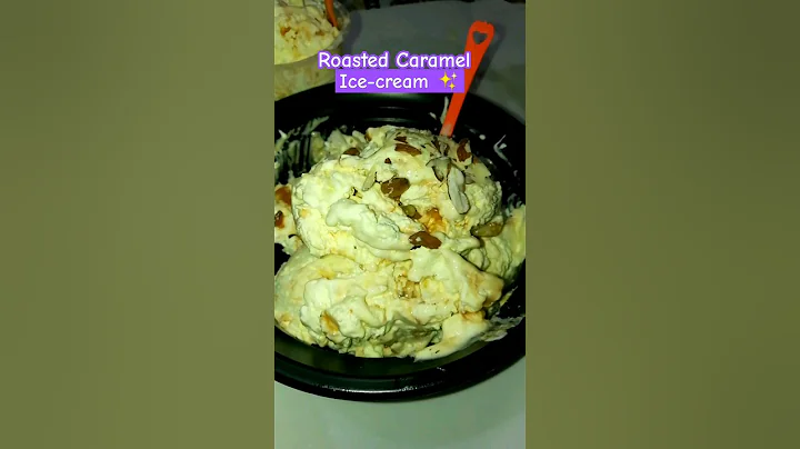 Roasted Caramel ICE-CREAM ✨🤤#caramel #shorts