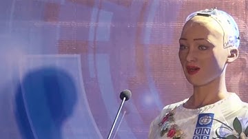 Sophia - “Công dân robot” đầu tiên đến Việt Nam trả lời phỏng vấn