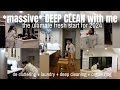 massive DEEP CLEAN + ORGANIZE with me 🧼 * reset for 2024* extreme motivation