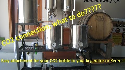 Keezer or Kegerator easy CO2 connection!