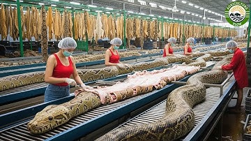 Inside the Python Leather Factory | From Python Skin to Luxury Jacket (Full Process)