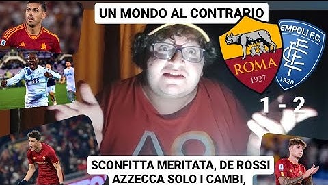 (SUPERSFOGO AL BUIO) ROMA-EMPOLI 1-2: INGUARDABILI. SI SALVANO SOLO I CAMBI. PAREDES E DOVBYK😩🟡🔴...
