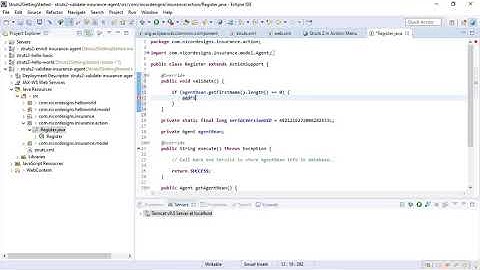 15. Form Validation in Struts 2 - Getting Started with Struts 2, Spring JDBC, MariaDB & EclipseIDE