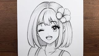Anime kız nasıl çizilir - Kolay adım adım anime çizimi