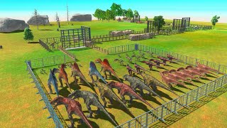 What Happens When Predatory Dinosaurs Break Out Of The Cage ► Animal Revolt Battle Simulator