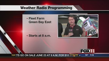 Weather radio programming