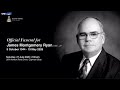 Official Funeral of James M. Ryan, CBE, JP | 27 June 2026