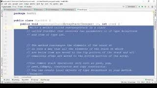 java 3 test 2 solve stack & queue question (Arabic)