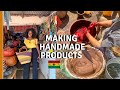 HANDMADE IN AFRICA PRODUCTS IN GHANA | GOAT SKIN LEATHER, HANDMADE AFRICAN BASKETS AND SHEA BUTTER