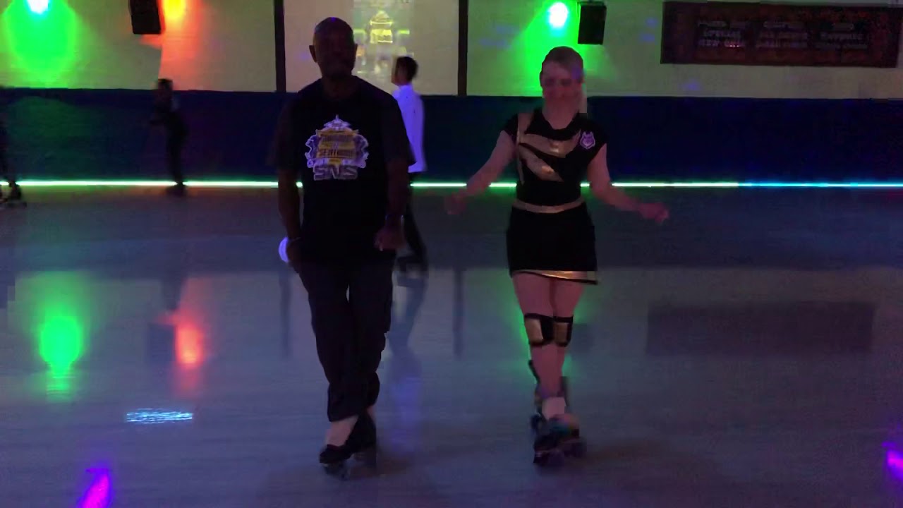 Roller skate dance steps with Ernie, Pattison’s West Skating Center