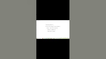 Find Average of Array Elements | JavaScript Interview Question #short