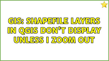 GIS: Shapefile layers in QGIS don