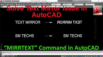 How to Mirror Text In AutoCAD||Text Mirror Issue Solved in AutoCAD||MIRRTEXT Command||CAD Tips