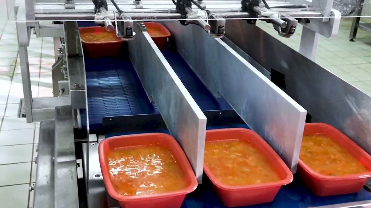 Perseus Vac Map Trays Ready Meals Soup Automatic infeed inliner Metal Detector