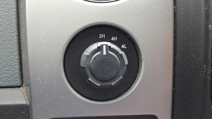 How to switch into 4x4 on a Ford F150
