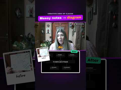 Techy Tania Talks: Turn Messy Handwritten Notes into a Clean Diagram with Claude