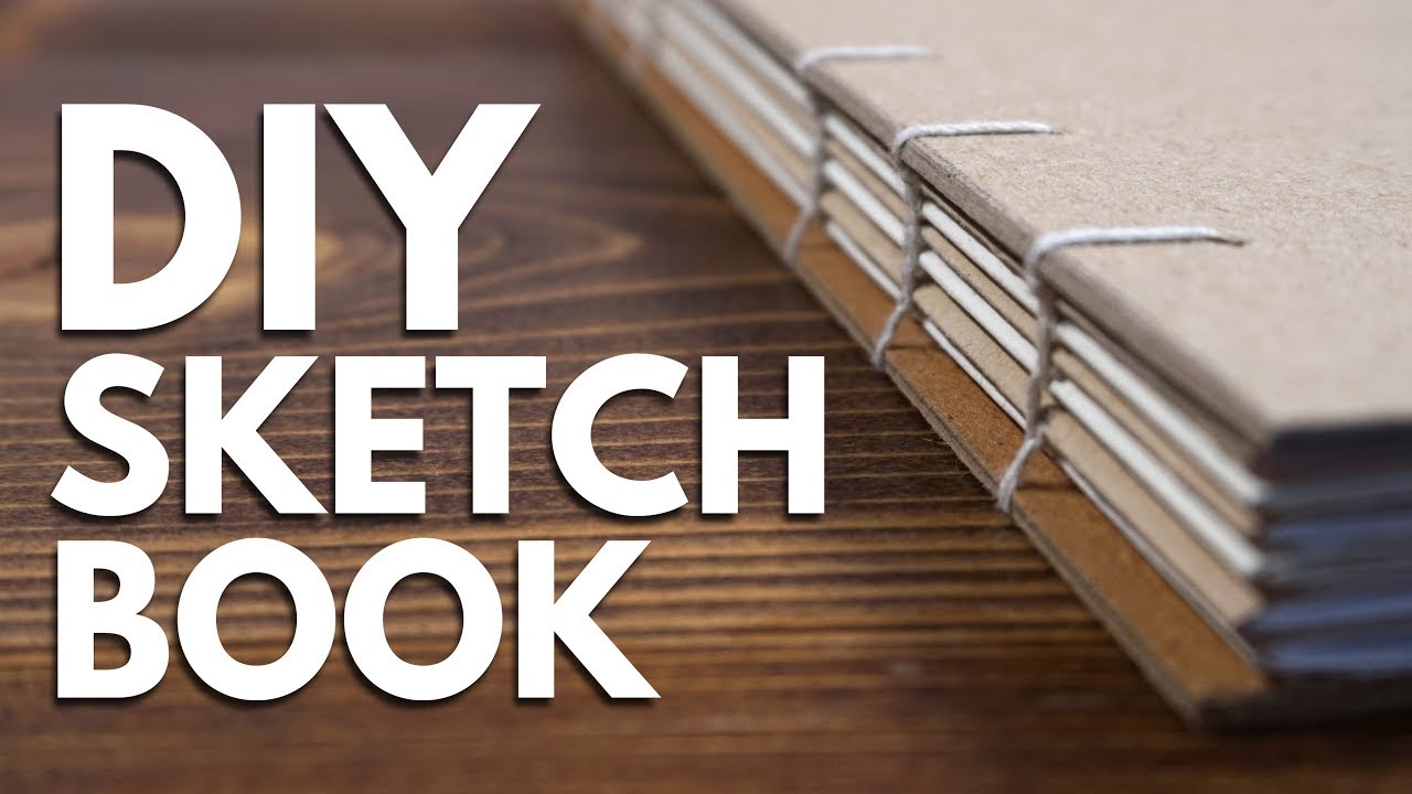 DIY SKETCHBOOK // Making a Sketchbook & Drawing in it 