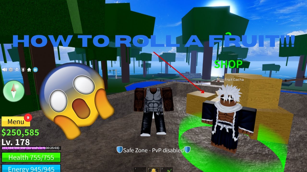 How to roll a fruit In Blox Fruits!!! - YouTube